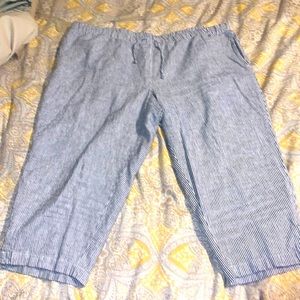 CJ banks striped capris.